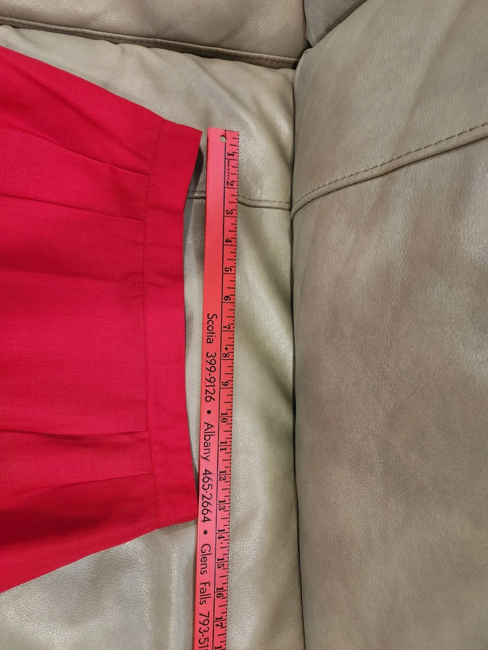 Vintage Skirt NWT 80/90s Talbots Red Midi Pencil SZ 10/ Modern 26